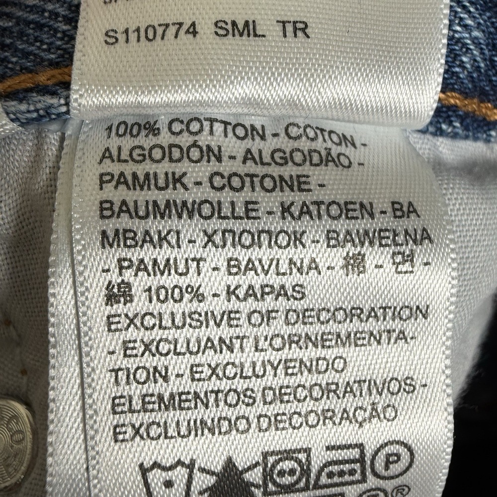 Levi's 501 Skinny Jeans Women's 29/30 Distressed Blue We Talk Wash High Rise NEW - Picture 12 of 13